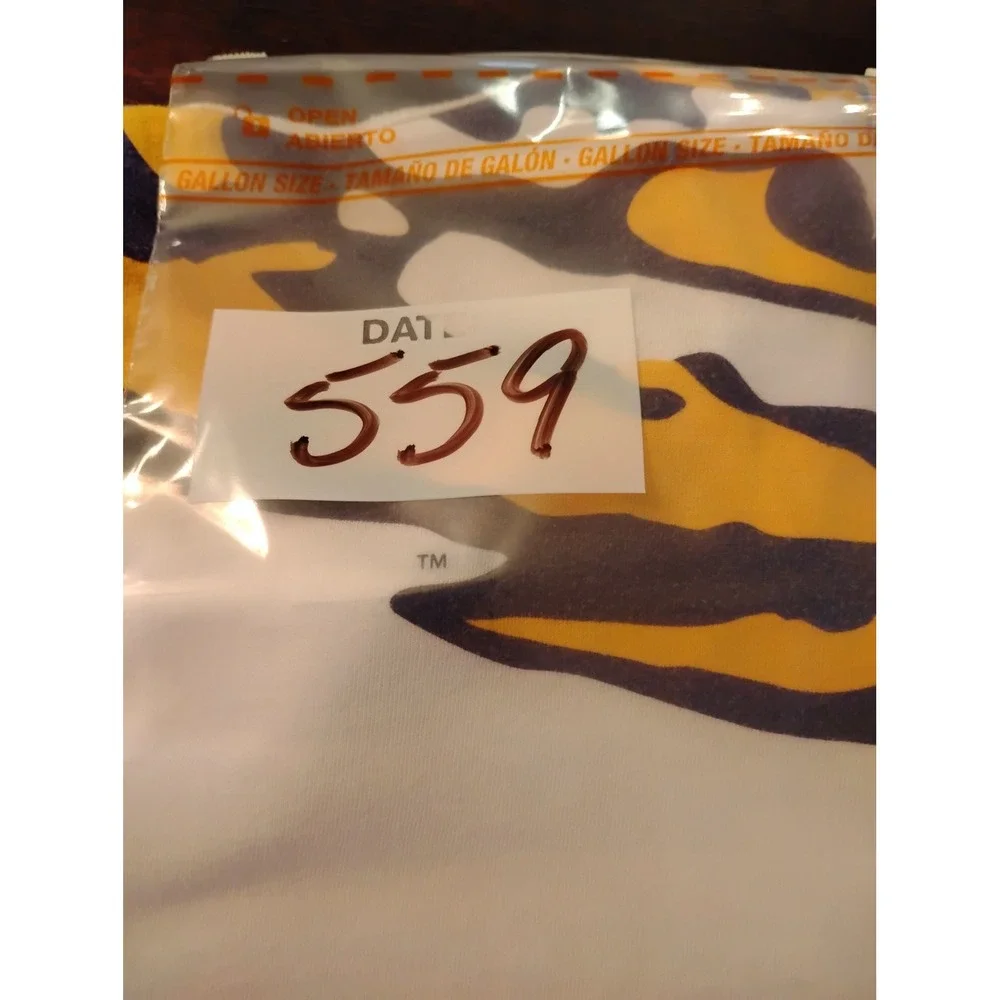 Nike LSU Tigers Women White Racerback Tank Top Slim Fit Purple Gold Small